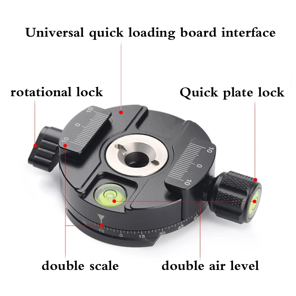 

360 Degree Panoramic Tripod Ball Head Clamping for SLR DSLR