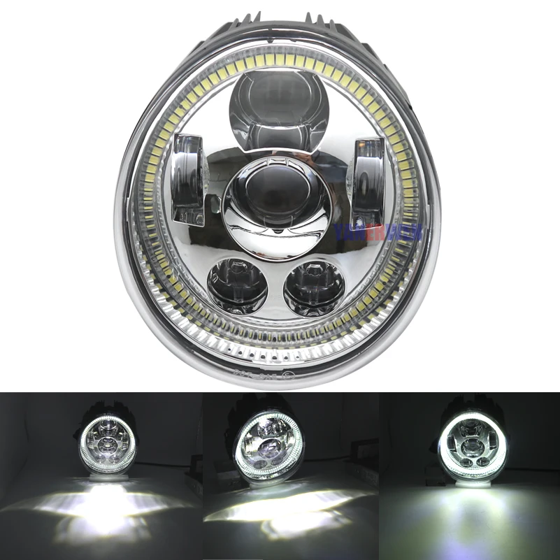 

LED DRL HEADLIGHT Motorcycle Halo Ring Headlight For V Rod VROD VRSCA VRSC V-Rod Muscle, Screamin' Eagle CVO V-Rod