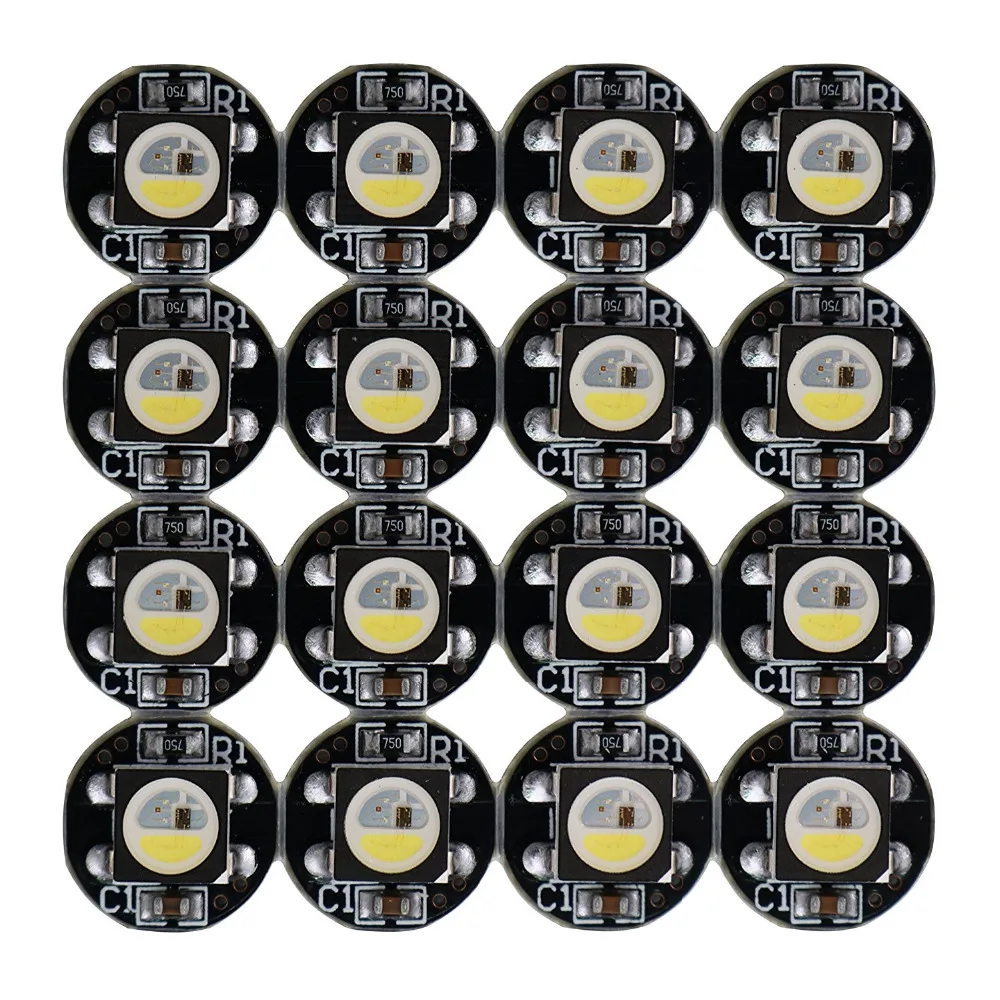 SK6812 RGBW LED Chips 100PCS RGB+Cool White Individually Addressable SK6812 Black LED Chips with