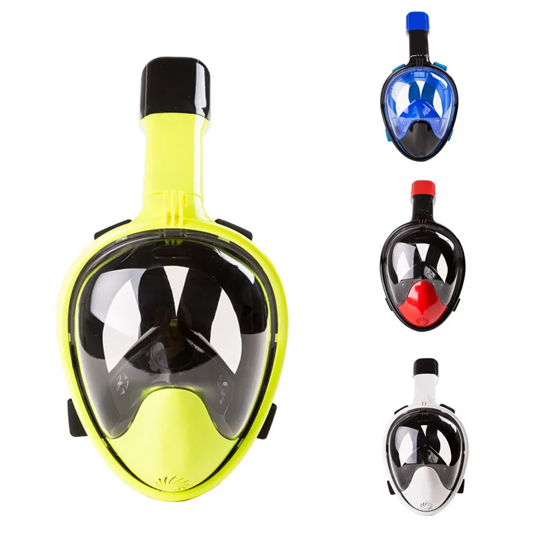 

2017 new Underwater Snorkeling Set 180 Degree Wide Respiratory masks Safe and waterproof Scuba Anti Fog Full Face Diving Mask
