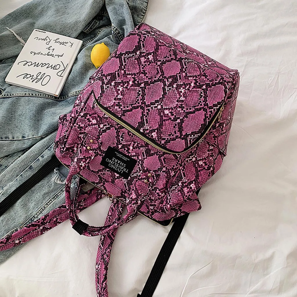 MAIOUMY Мумия сумка подгузник бутылочка Змеиный детский дорожный рюкзак для кормления Мода заклепки элегантный стиль мягкая ткань рюкзак 7 июня