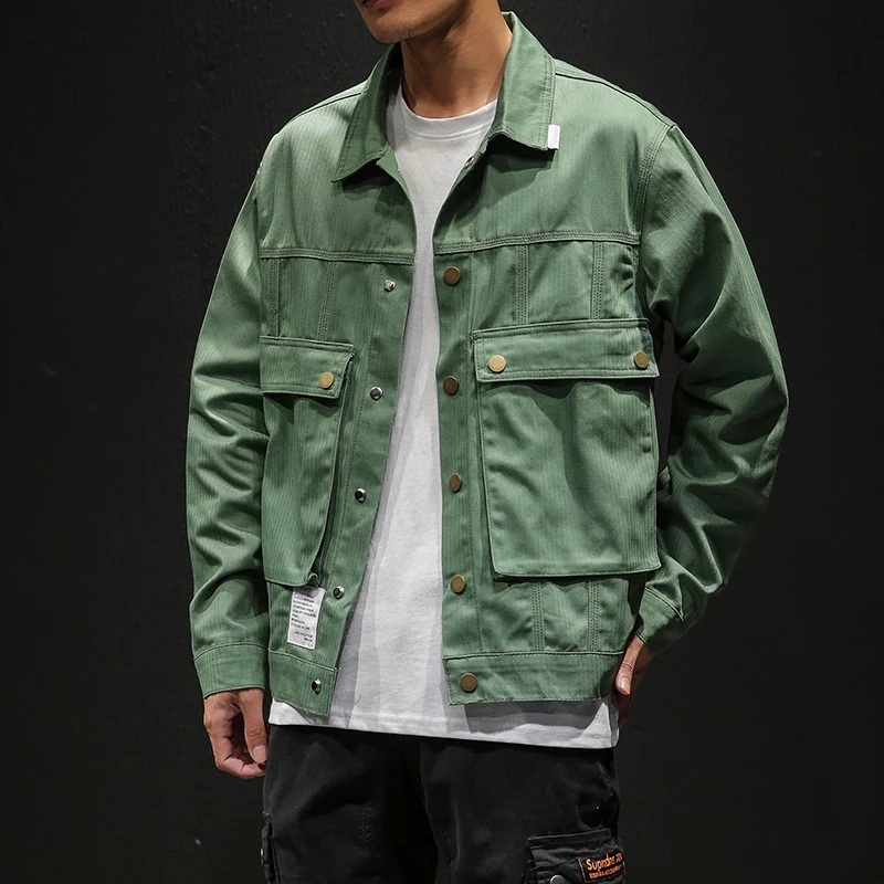 Large size Men's Jacket 2019 Men's Casual Jacket Male Turn-down Collar Coat Mens tactical jacket streetwear bomber jacket men