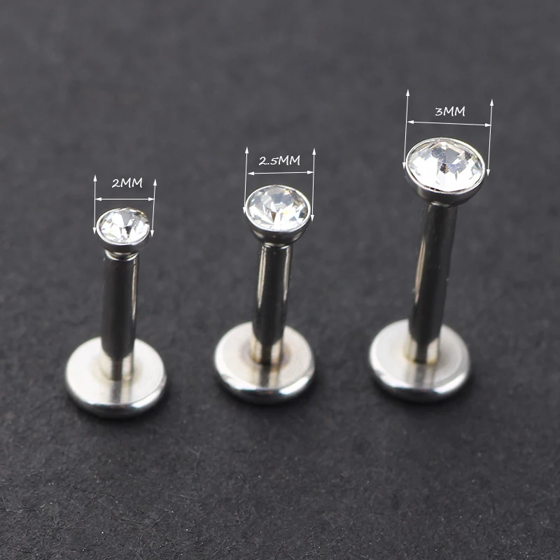 TIANCIFBYJS 10pcs surgical Steel Nose Lip Rings Body Piercing For Women Punk Earring Tragus Helix Cartilage Labret Rings - Image 4