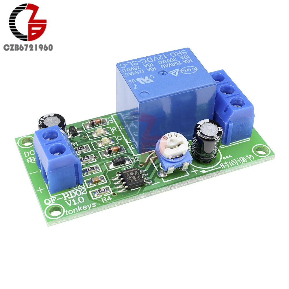 Ne555 Time Delay Relay Dc 12v Conduction Trigger Timing Delay Timer