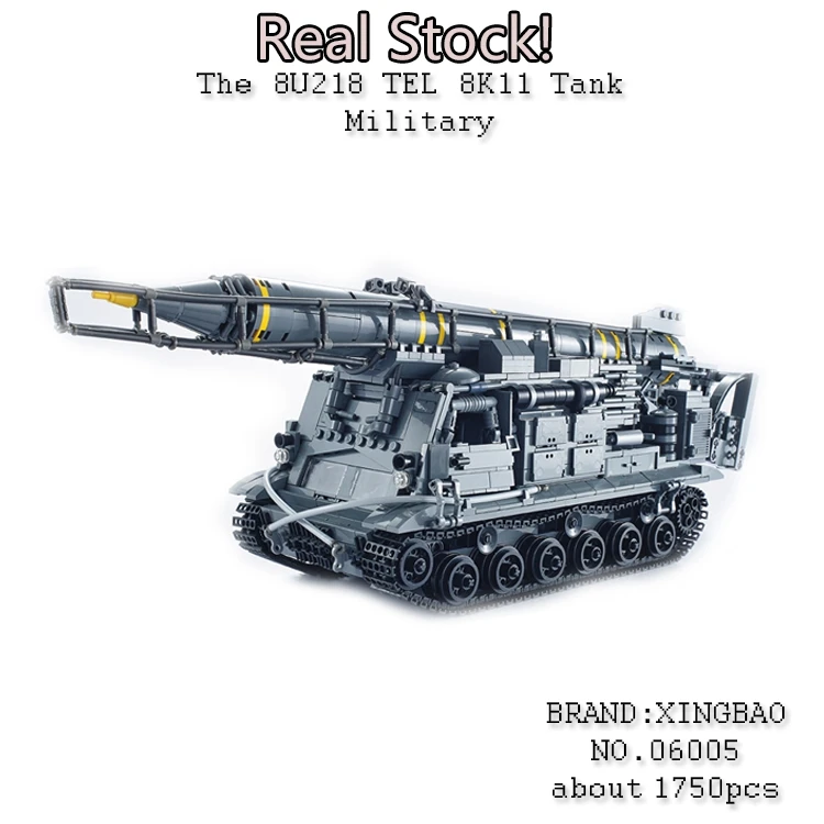 

Xingbao 06005 1750Pcs Military weapon Series The 8U218 TEL 8K11 Model Building Blocks Bricks Educational Toys for ChildrenGifts