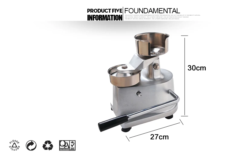 100 мм-130 мм ручной пресс для гамбургеров, формовочная машина, круглая формовочная машина для мяса, алюминиевая формовочная машина для бургеров