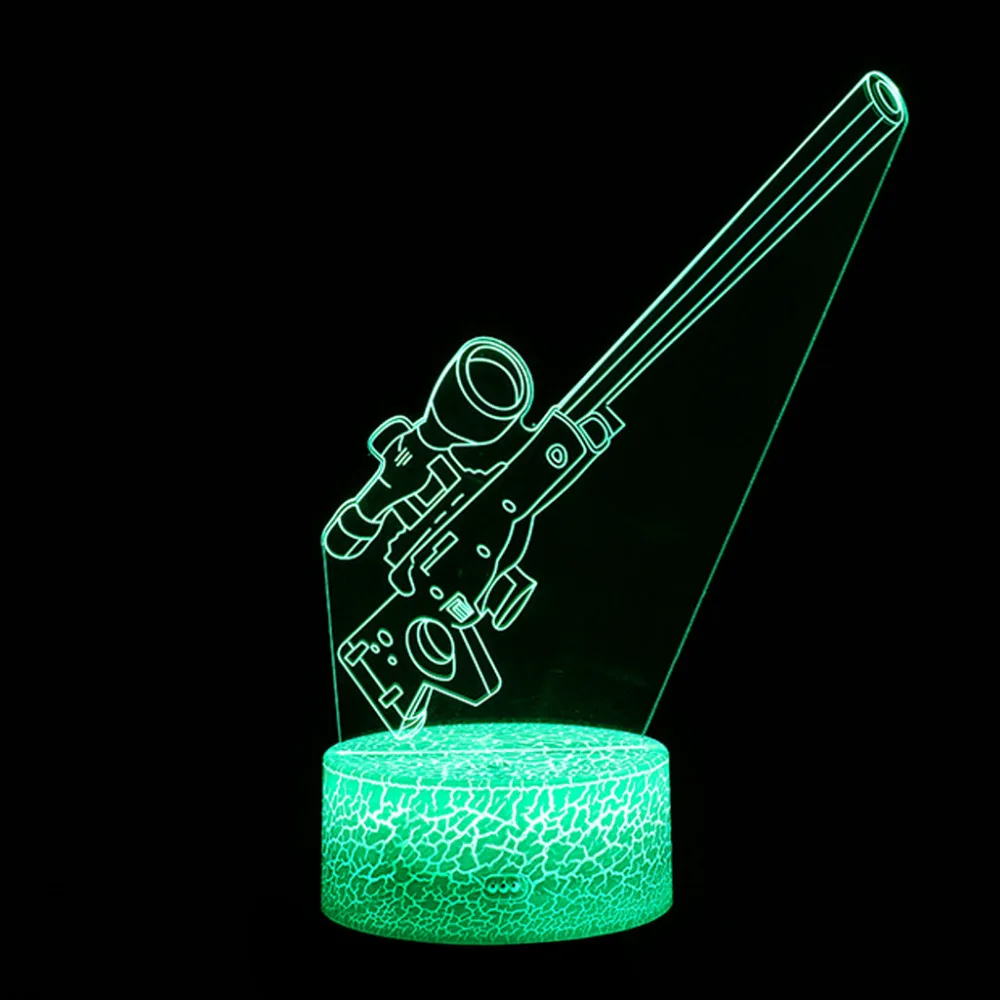 Бренд высокое качество светодиодный 3D подсвечивающая лампа Оптические иллюзии настольная ночник с 7 цветов меняются Прямая
