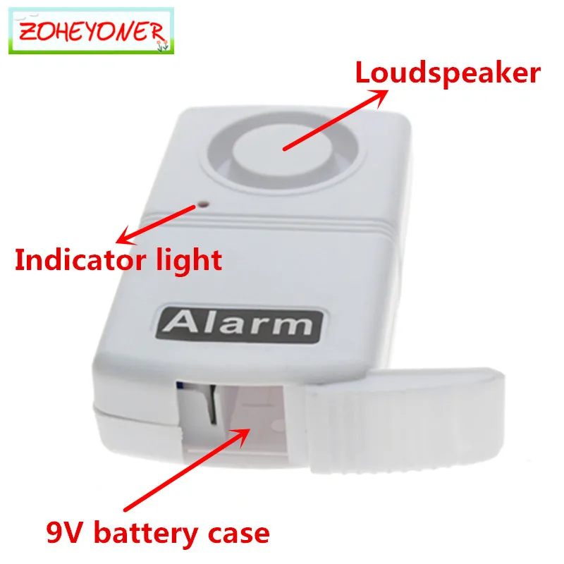 Earthquake Detector Doorbell against thieves Home Security Vibration Sensor Mini Anti-Theft System 120dB Alarms Window Door