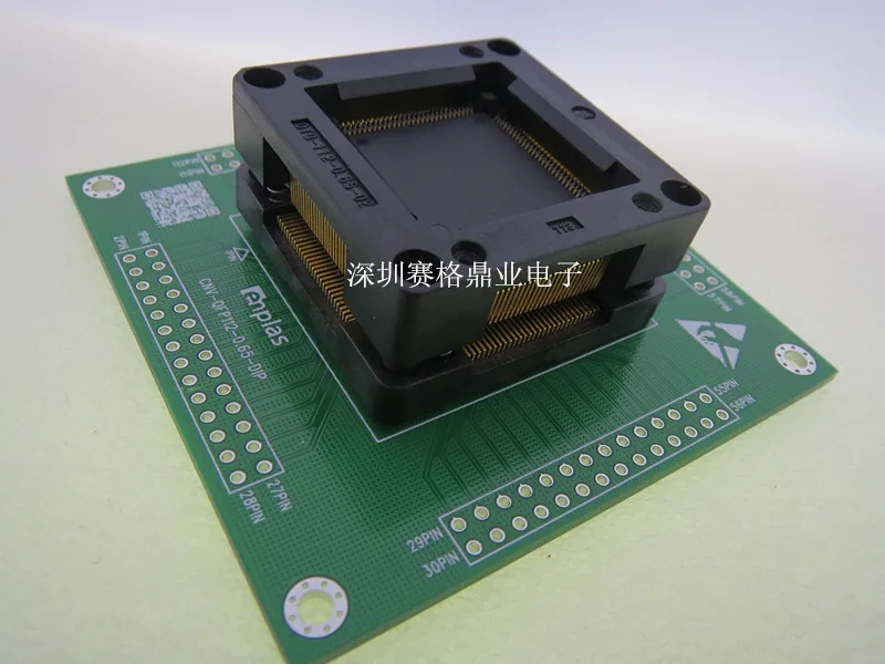 Opentop Новинка& ENPLAS OTQ-112-0.65-02 QFP112/TQFP112 0,65 мм IC Сжигание сиденье адаптер Тесты сиденье Тесты гнездо Тесты скамья