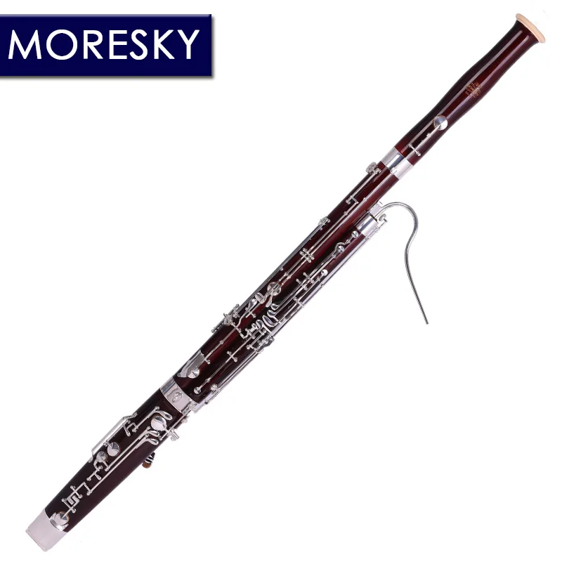 MORESKY Professional C тон Bassoon Мельхиор серебряный ключ кленовый корпус Bassoon