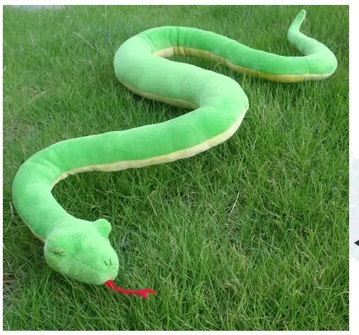 creative plush snake toy new green soft snake toy gift toy about 120cm