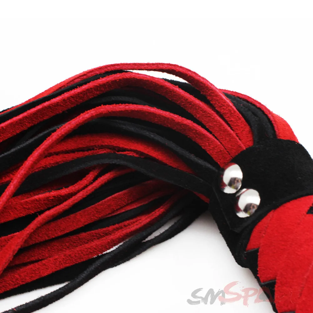 Кнут из замши и кожи 2 в 1 60 + 30 см|leather flogger|horse whipwhip whipping |