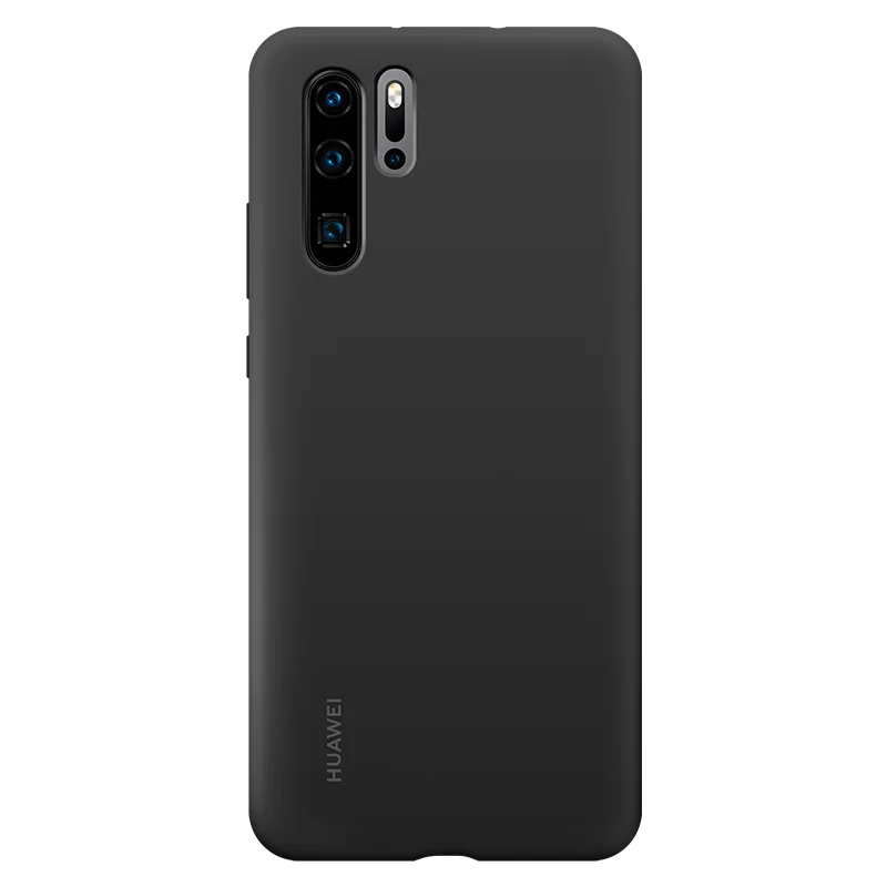 huawei P30 Pro Чехол Мягкий Жидкий силиконовый полный защитный чехол Чехол s официальный huawei P30 P30Pro противоударный задний Чехол - Цвет: Черный