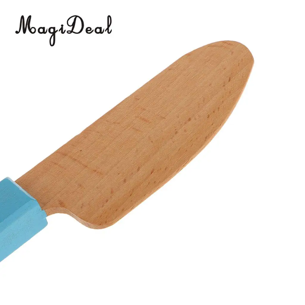 1Pc Wooden Mini Miniature Cut CuttingKnife Kitchen Kitchenware Dollhouse Toy for Kids Children Role Pretend Play Gadget 2Colors