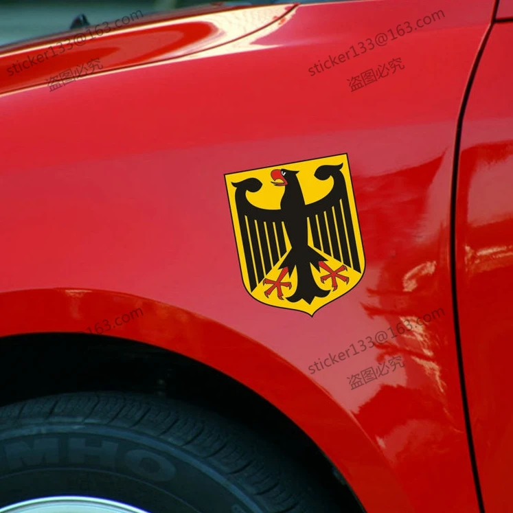 

German Coat of Arms Eagle Germany Decal Sticker Car Vinyl Reflective Glossy a pick size high quality