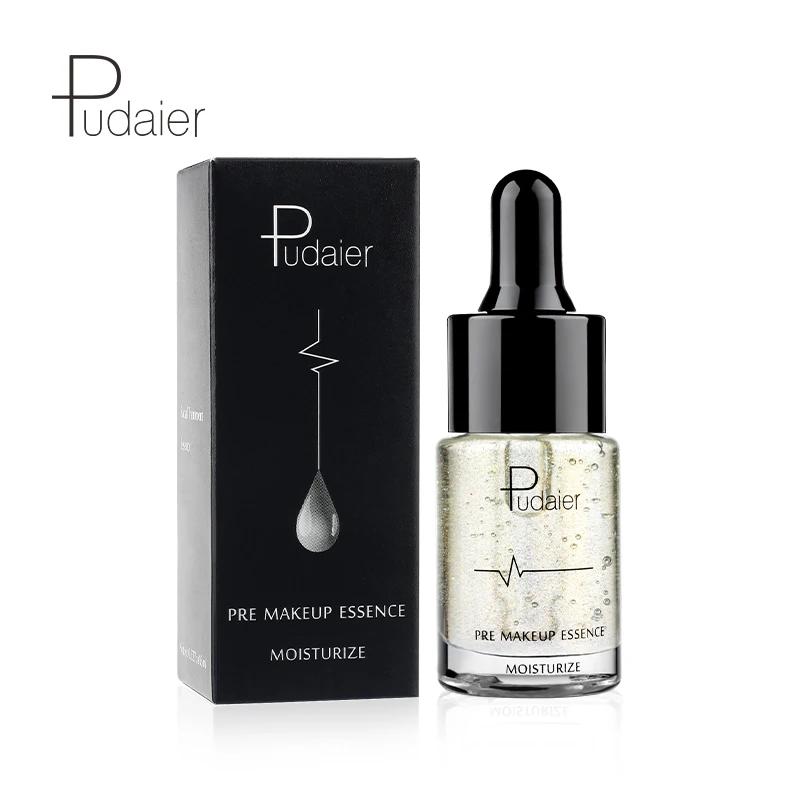 

Pudaier Pre Make up Extract Face Lip Pre Makeup Essence Oil 24k Gold Essence Filling Moisture Oil Gold and Silver Color