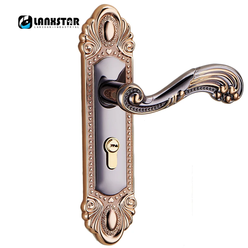 High end European Antique Style Design Machinery Handle Lock Solid