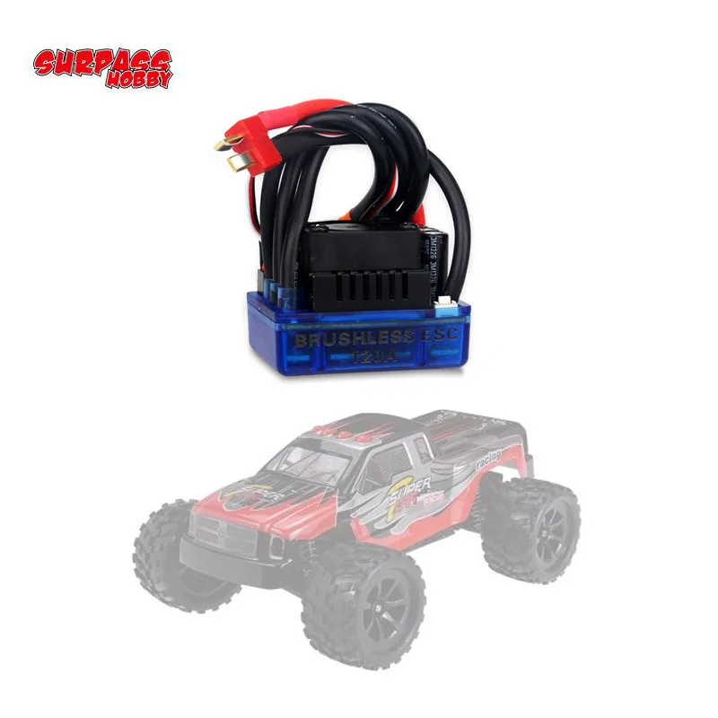 

RC Parts 120A Brushless ESC Electric Speed Controller for 1/8 Traxxas HSP Redcat HPI RC On-road Off-Road Car Truck SCT