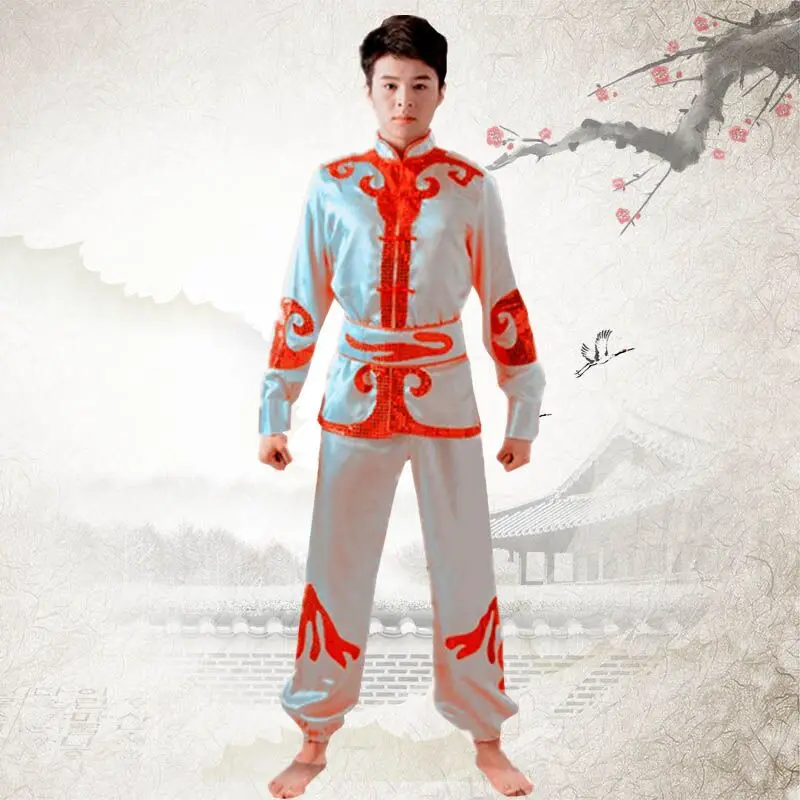 Dragon boat dance dragon dance lion gongs Martial arts costume drums lift sedan dance costumes mens models Yangko drums -