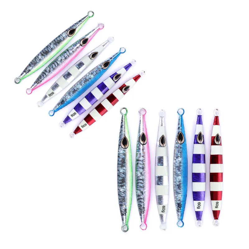 

1PCS 60g Metal Jigging Fishing Lure Lead Fishing Baits Artificial Hard Bait Fishing Tackle Metal Hard Lure Sea Sinking Lure