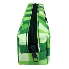 Игровой MC пенал зеленый мультяшный милый холщовый Пенал подарок на день рождения детское портмоне Длинный кошелек для девочек косметичка