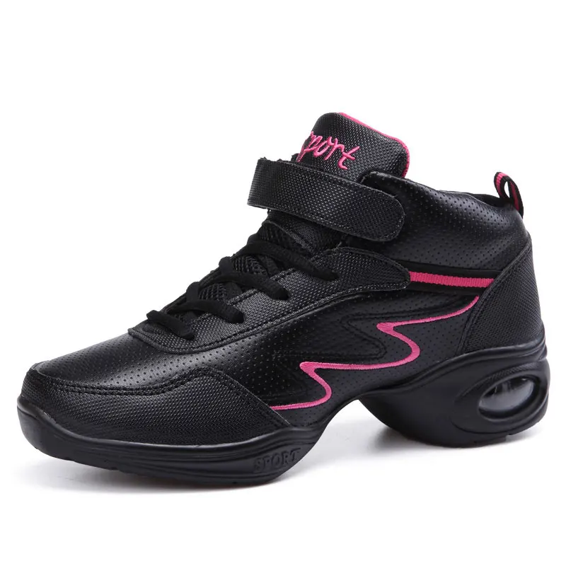 MWY/спортивные современные танцевальные кроссовки; женская дышащая танцевальная обувь на мягкой подошве; Schoenen Vrouw; женская танцевальная обувь в стиле джаз и хип-хоп - Цвет: Розовый