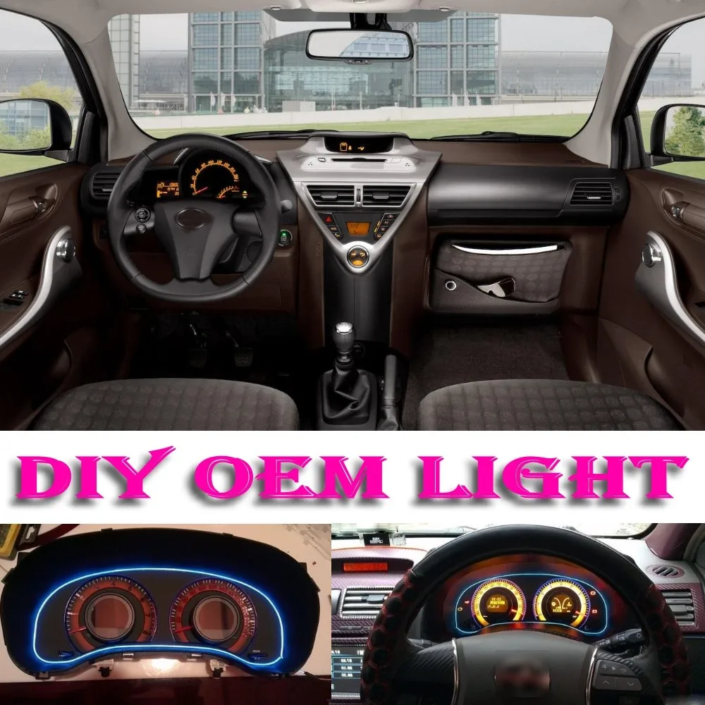 Car Atmosphere Light Flexible Neon Light El Wire Interior