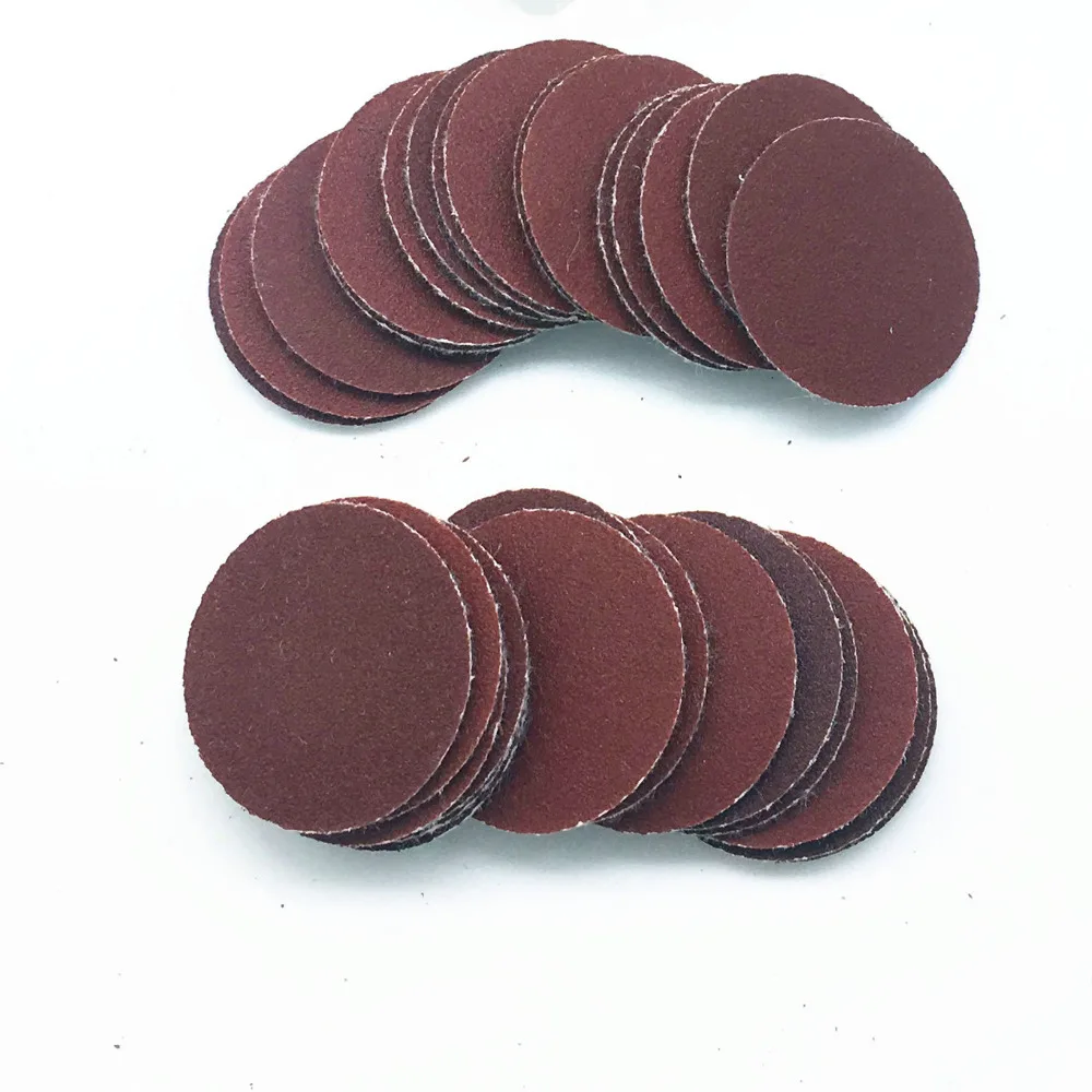 

30pcs 25mm 1 Inches Grit 80/100/120/180/240/320 Sanding Discs Hook Loop Sandpaper Round Sandpaper Disk Sand Sheet
