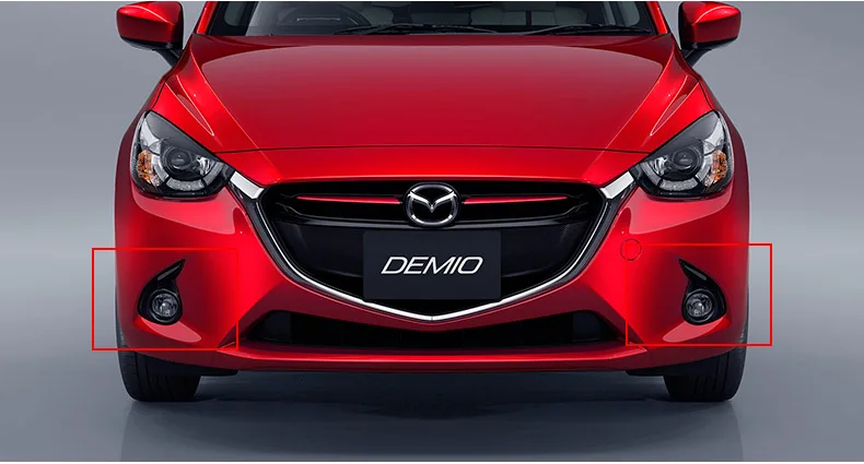 SMRKE DRL для Mazda Demio 2, dzda2, DJ~ подарок/два цвета, 12 В, Автомобильные дневные ходовые огни с рамкой противотуманной фары/Стайлинг автомобиля