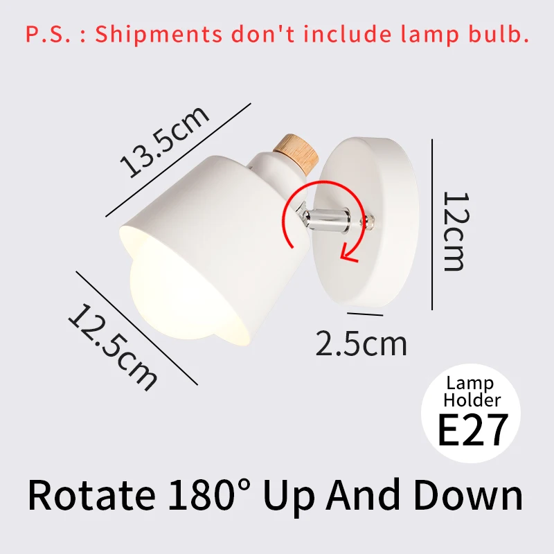EL 8 типов современного светодиодный настенный светильник swooden прикроватный настенный светильник Настенный бра современный настенный светильник для кухни и спальни - Цвет абажура: Type 2 no bulb