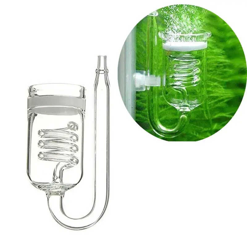 Стекло аквариум CO2 диффузор пульверизатор со стеклянной емкостью соленоидный регулятор мох CO2 распылитель для резервуар с водорослями мох