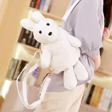 1pc 45x20cm 11 Patterns Cute Bunny Plush Backpack Street fashion bag Personality girl bag High quality PU leather + Plush fabric 1pc 45x20cm 11 Patterns Cute Bunny Plush Backpack Street fashion bag Personality girl bag High quality PU leather + Plush fabric