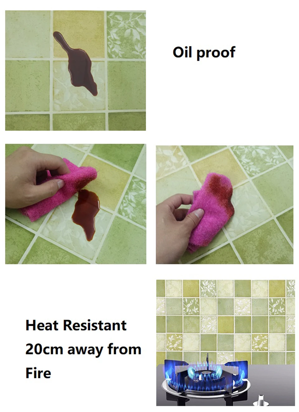 Средиземноморский стиль ПВХ водонепроницаемая мозаичная плитка настенная бумага рулон для кухни ванной виниловая наклейка на стену