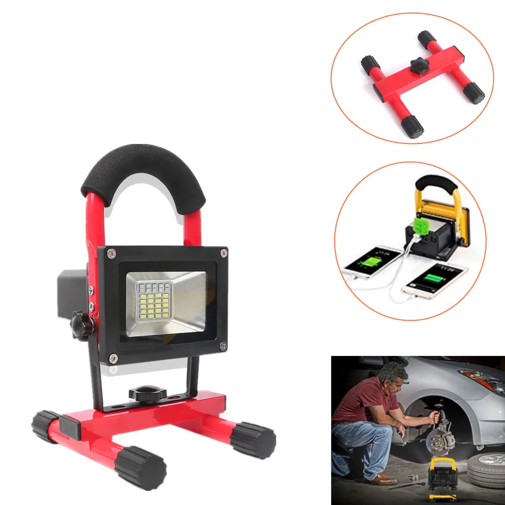

HNYTI 60W Hand-held 30PCS LED Work Lights Outdoor Camping Floodlight Portable Work Lamps Handheld Movable LED USB Phone Charger