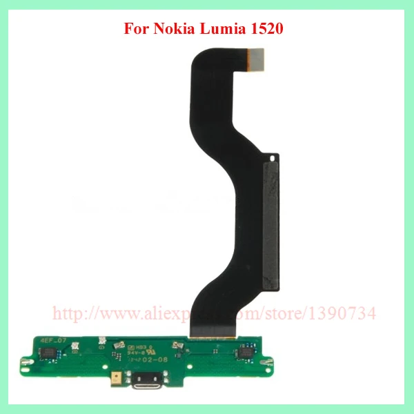 ToP Quality Charging Charger Dock Port Micro USB Connector Mic Flex Cable For Nokia Lumia 1520