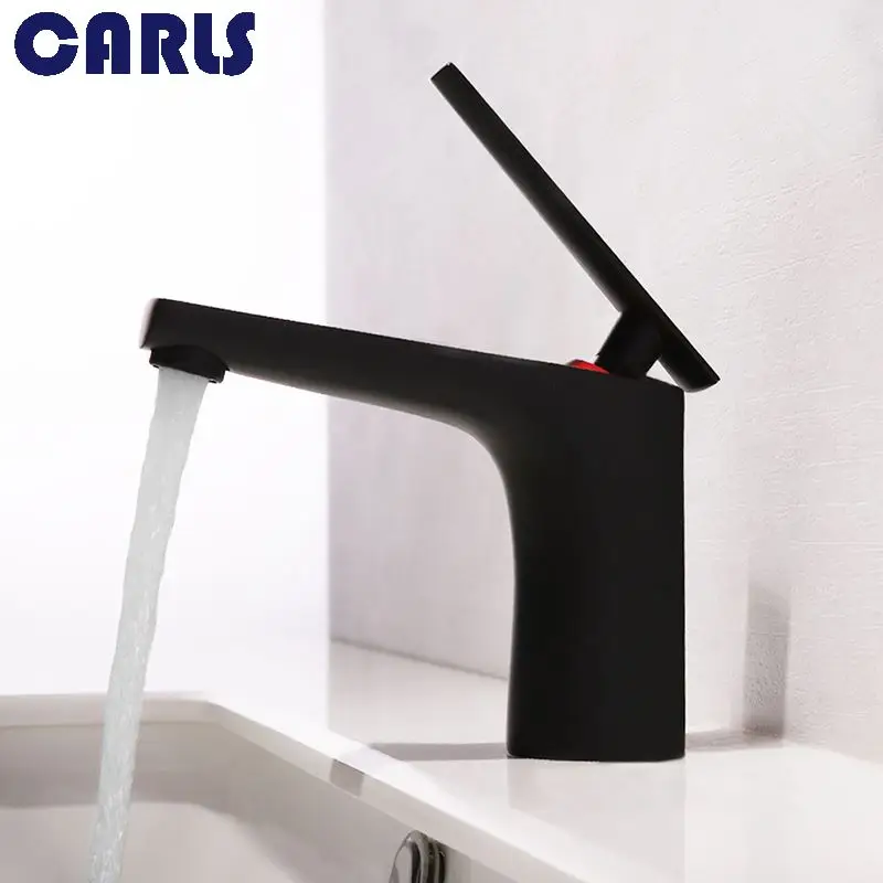 CARLS حوض للحمام صنبور مجلس الوزراء بالباطل الحمام واحدة مقبض الساخنة والباردة صنبور سطح السفينة تركيب الحنفية