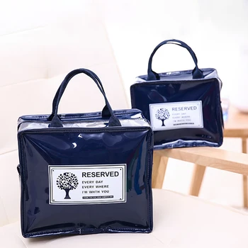 

GESEW PU Leather Lunch Package Ice Pack Lunch Bag For Women Kids Lunchbags Insulation Rice Bag Lunchbag With Aluminum Foil