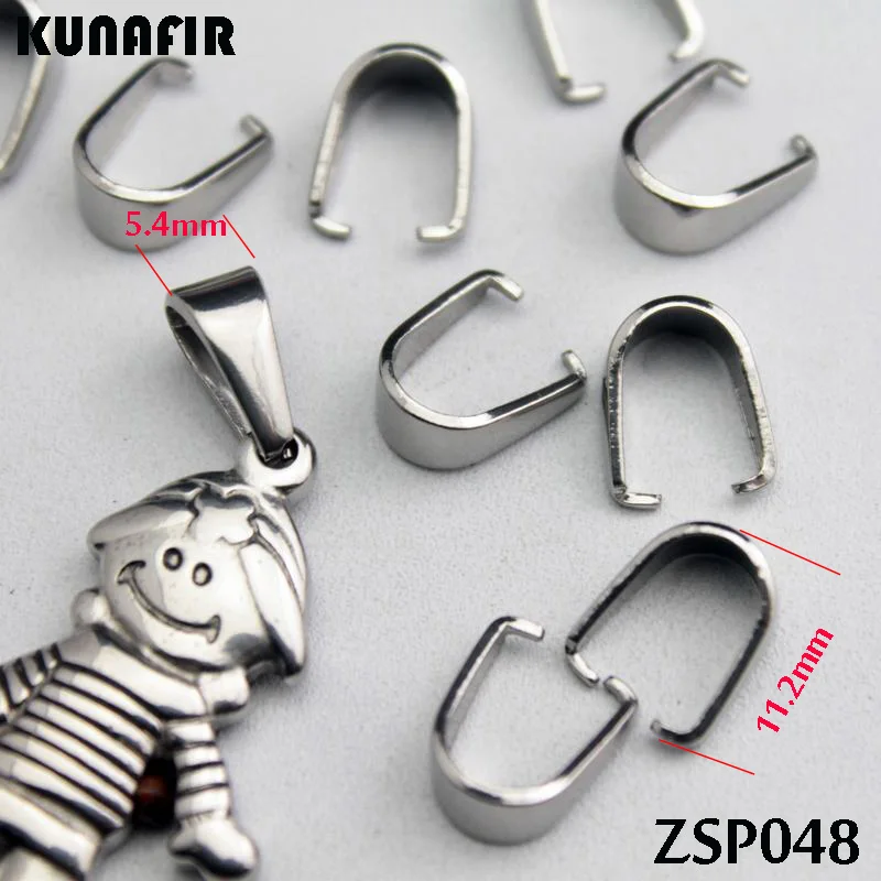 

300pcs thick crisscross teeth 5.4mm stainless steel hook pandent pendants necklace accessories jewelry DIY parts ZSP048
