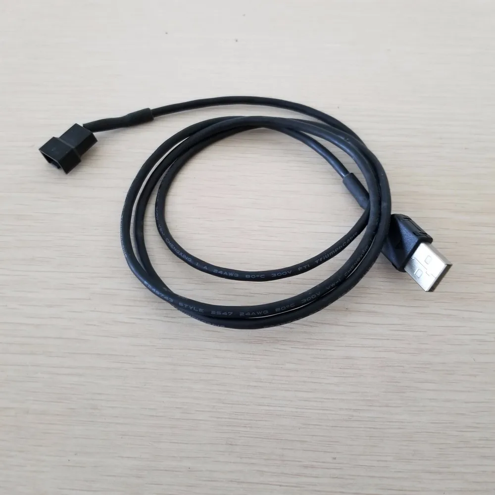 10 шт./лот USB к Micro 4Pin / 3Pin охлаждающий вентилятор силовой кабель 22AWG Чистая медь 100