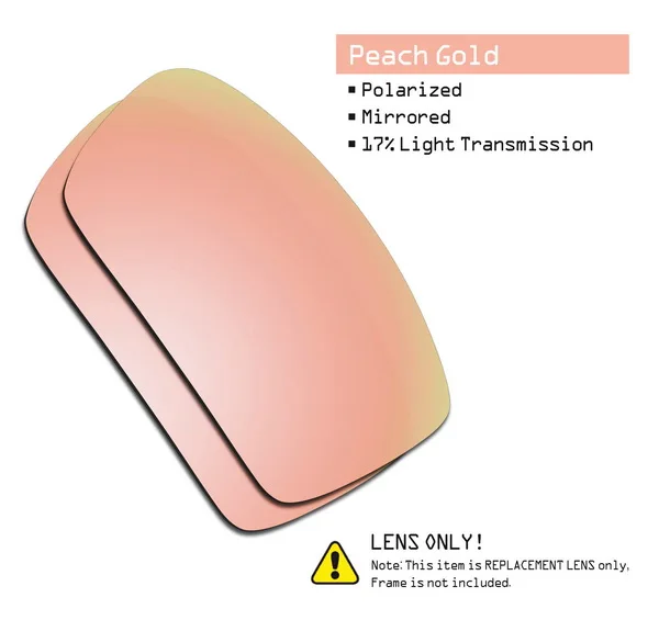 SmartVLT поляризованные Сменные линзы для солнцезащитных очков Окли гаскан-несколько вариантов - Цвет линз: Peach Gold