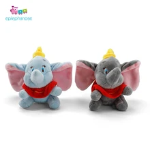 12 см Подвеска Dumbo Peluche, Мультяшные мягкие животные, игрушечные Слоны, плюшевые игрушки для детей, детская сумка для девочек, брелок для ключей