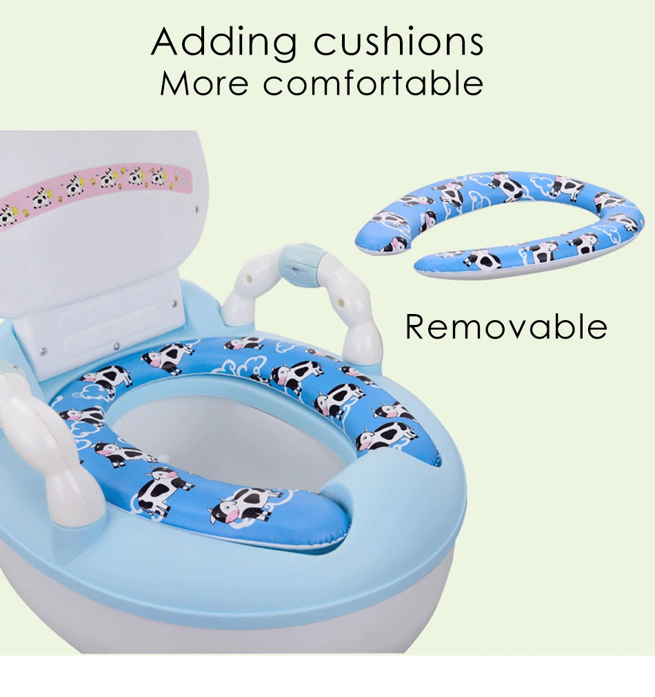 Baby Potty Training Seat Children's Potty Baby Toilet Cartoon Panda Kids Toilet Trainer Bedpan Portable Urinal Backrest Pot