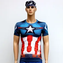 Alliance of the 2 T Shirts Short Sleeve High Elastic Fast Dry Tops Super Hero Shirts Water Proof Sport Riding Outdoor Tops