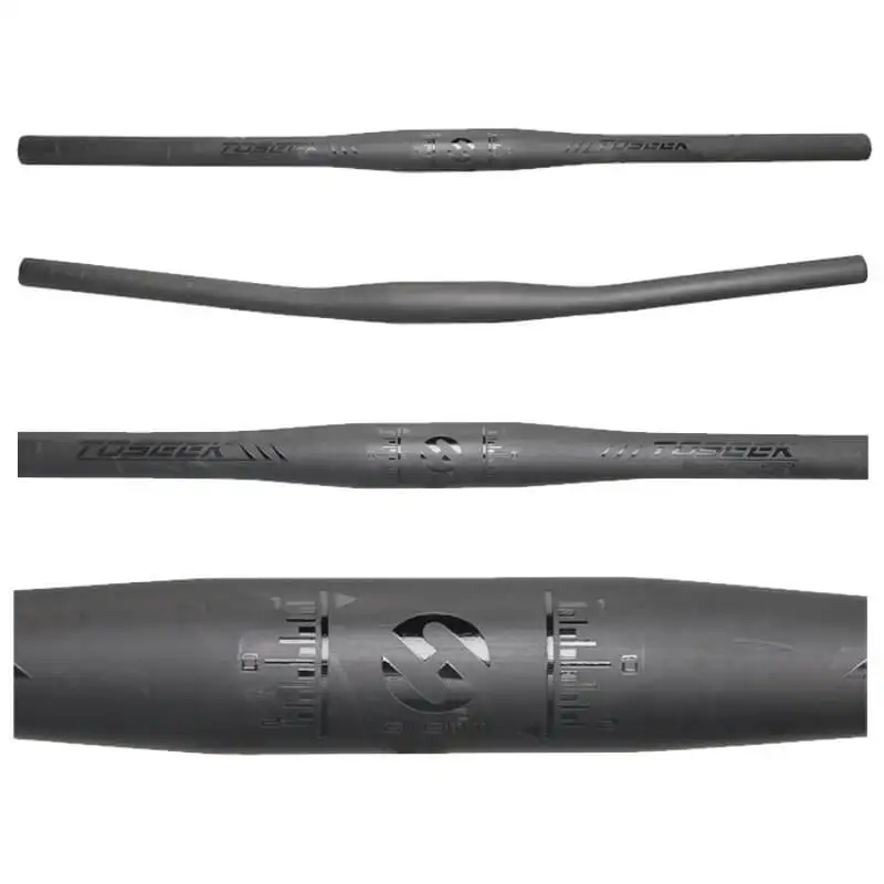 

TOSEEK High Strength Aluminum Alloy Flat Handlebar 620/680/700mm Horizontal Handlebar Matt Black One-shaped Road Bike Handlebar
