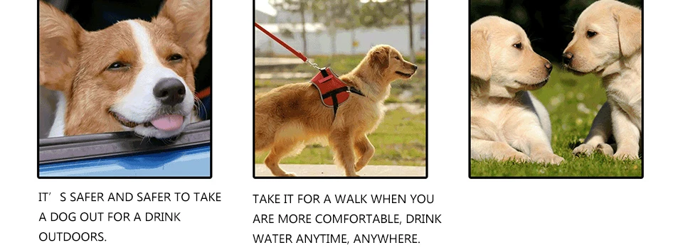 DRESSPET Pet Dog Bottle Water Bowl Portable Collapsible Travel Drinker Cup For Dogs Cat 330ml Water Dispenser Feeder Supplies 301 (5)