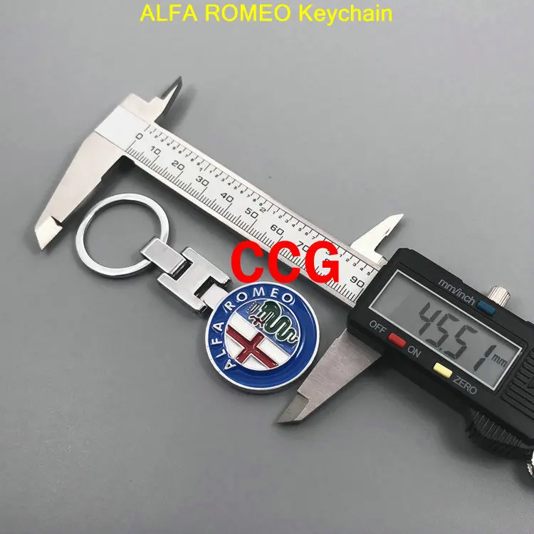 3D металлический цинковый сплав ALFA ROMEO автомобильный брелок для ключей с логотипом брелок кольцо для ключей автомобиля держатель для 147 156 166 159 паук Giulia брелок