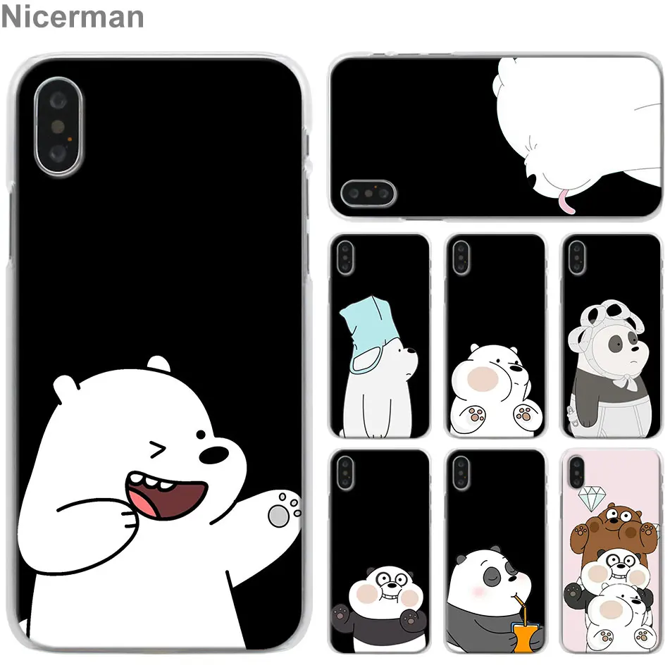 

Cute We Bare Bears Phone Cases for Apple iPhone 7 8 Plus 6 6s Plus X XS XR XS MAX 5 5s Cell Phone Case Coque