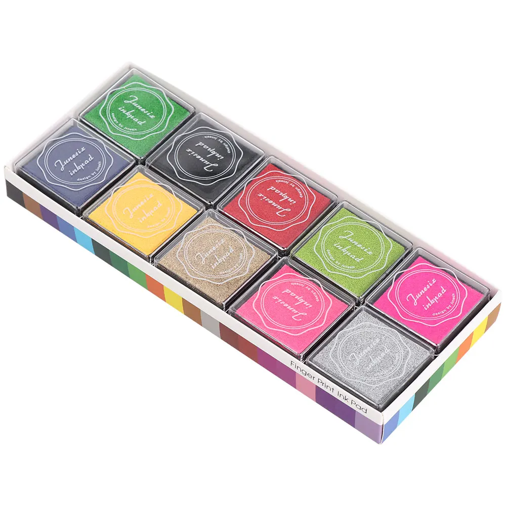 

20pcs/set Colorful Inkpad Oil Based DIY Craft Ink Pad Rubber Stamps for Fabric Wood Paper Wedding Paper Decoration