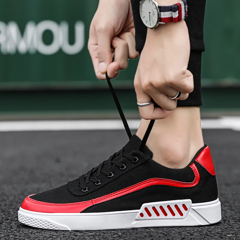 Men Shoes 2019 New Spring Black Shoes Men Casual Shoes Male Sneakers Cool Street Brand Canvas Shoes for Men Footwear NX8