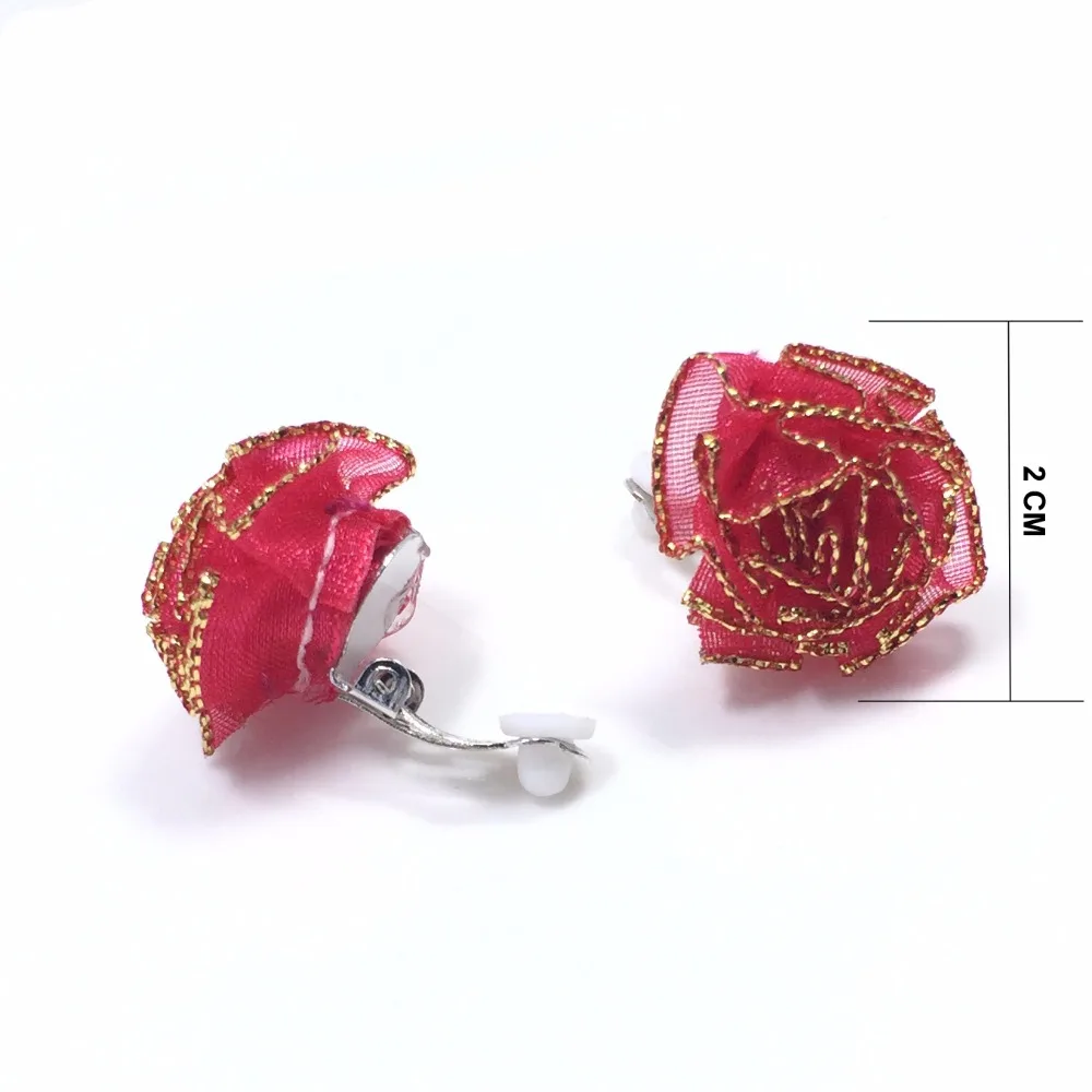 

DIY emulation of rose ear clips for holiday beach wedding photography accessories
